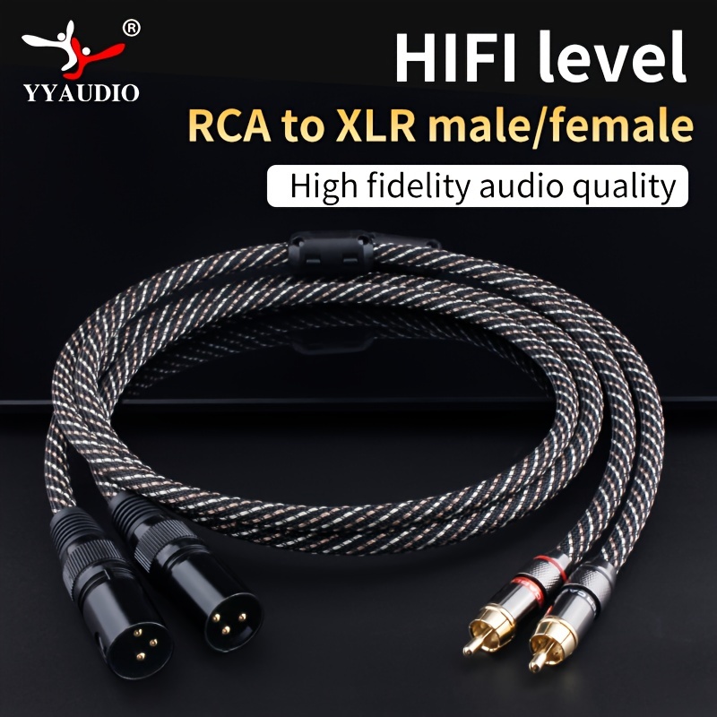 

Yyaudio Hifi 2rca To 2xlr Audio Cable6n Ofc 3pin Xlr Female To Rca Male Cable For Speaker Amplifier Mixer Patchcable