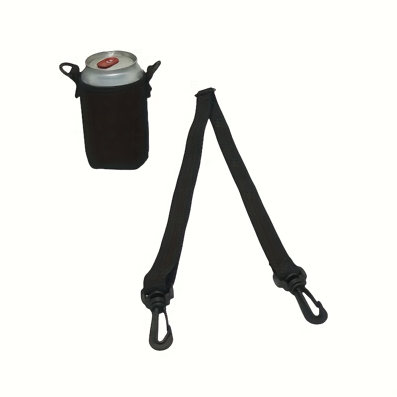 Image of Drink Can Cup Cover With Adjustable Strap, Suitable For Parties And Outdoor Gatherings, Fits 12oz Drinks, Perfect For Celebrations In Summer, Father's Day, Carnival And Other Festivals