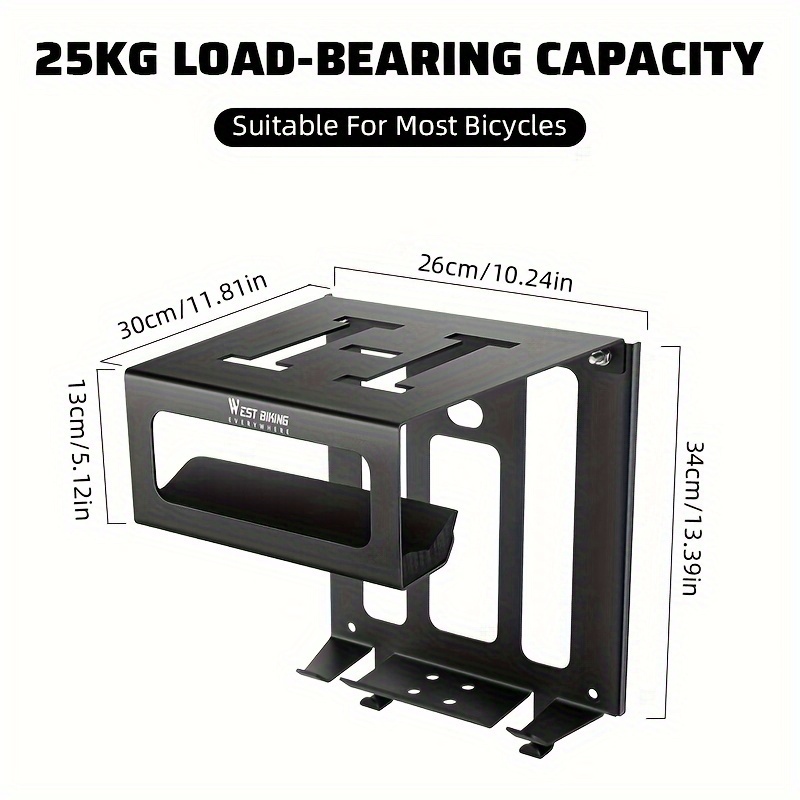 heavy duty stainless steel wall mount bike rack multifunctional mtb display storage hook for outdoor leisure bike rear rack bike rack rear carrier details 1