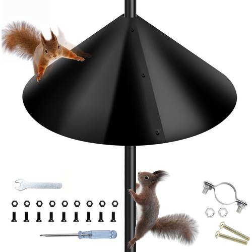 squirrel baffle for bird feeder pole outdoor pole 16 inch