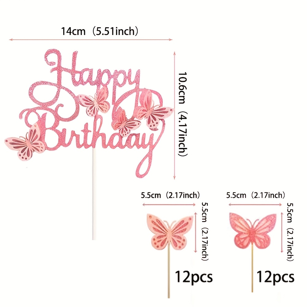 25pcs -themed Cake Decoration Set