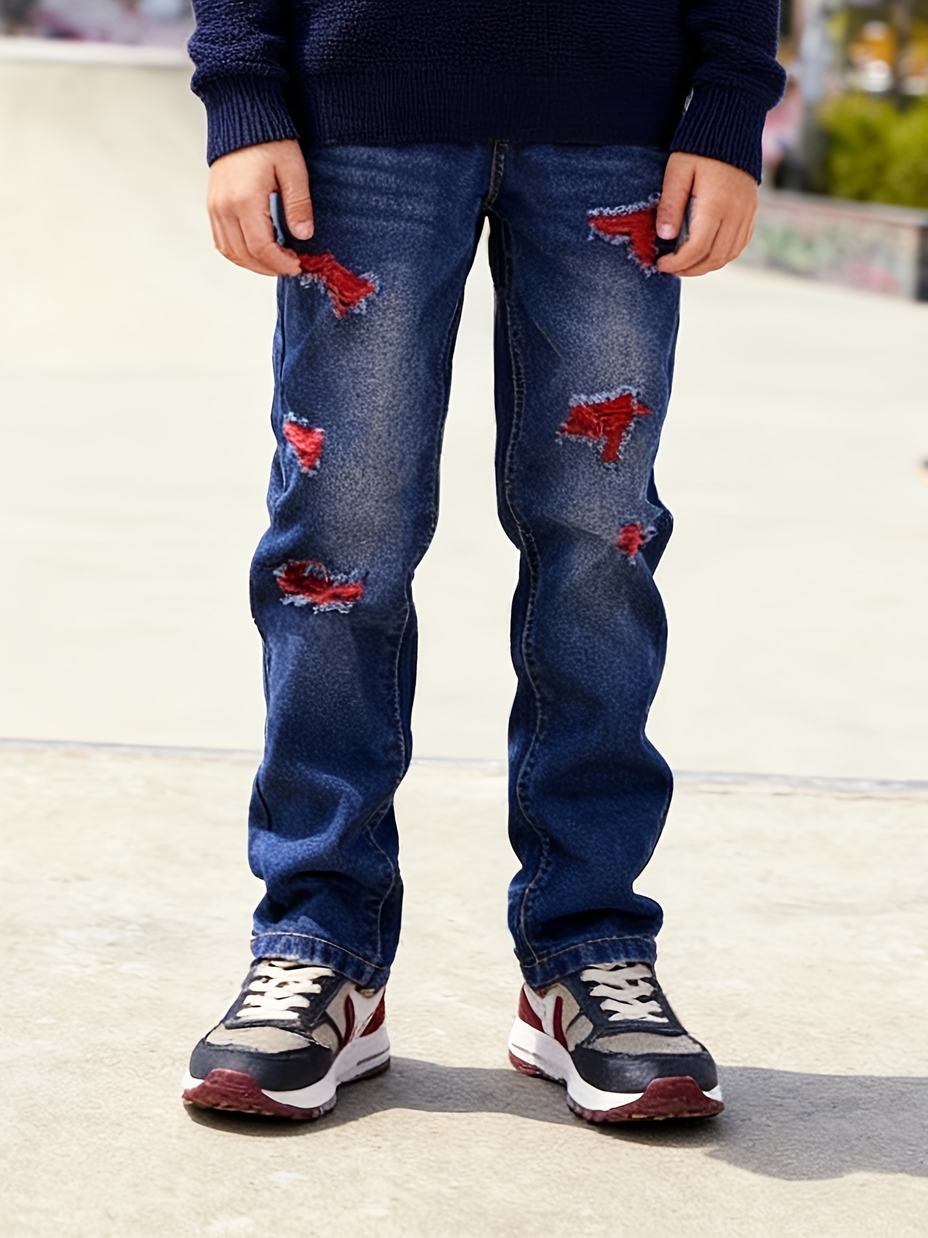 boys denim jeans sold on Temu United States