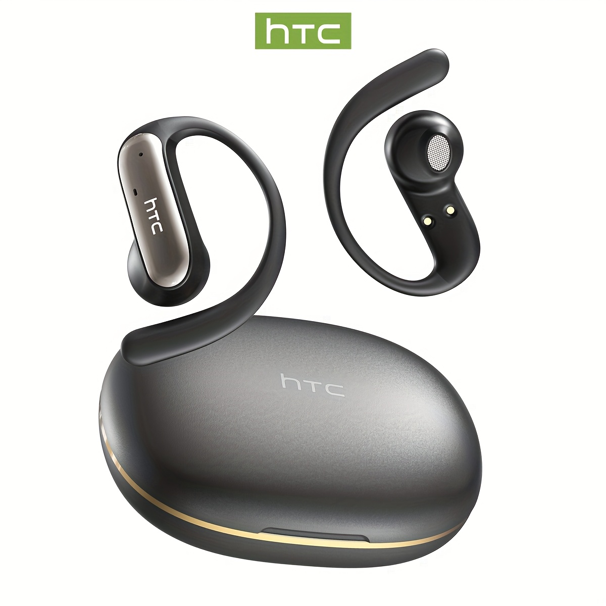 Image of Htc Ne52 Ai Wireless Translator Headset - Supports 135 Languages, Long , , Quality, Noise-canceling Microphone, Suitable For Sports, Travel, And Business Use