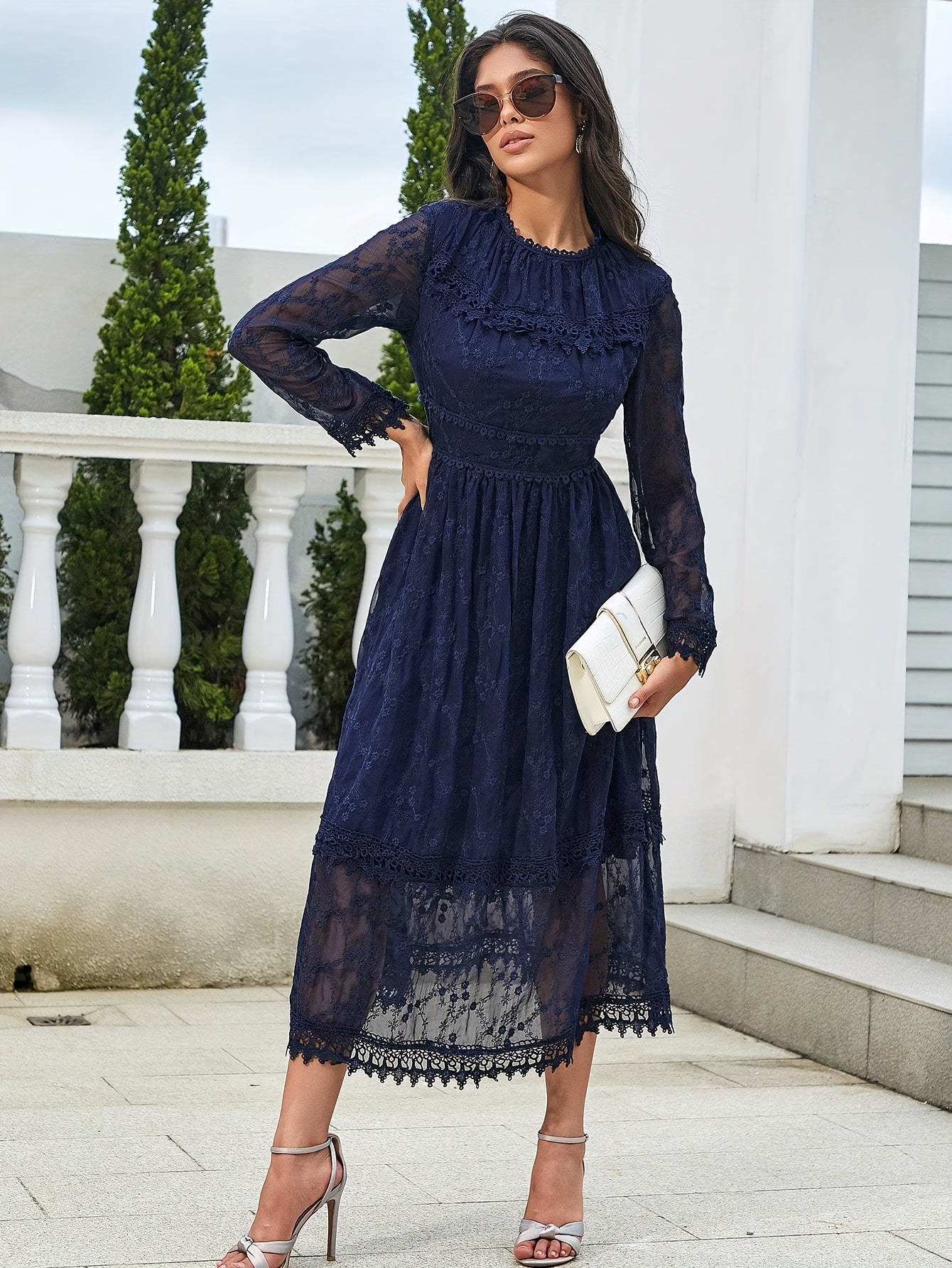 pink long sleeve flowy dress VERELLA MAXI IN PASTEL PINK | CULT MIA main image 1
