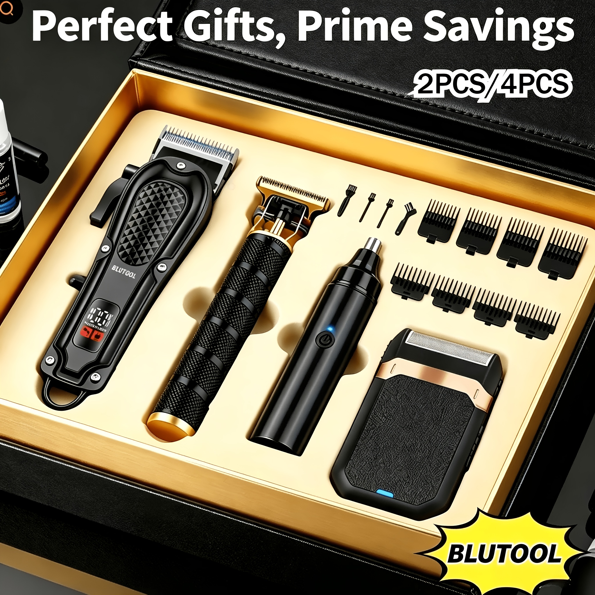 2pcs 4pcs mens cordless hair clipper kits usb charging electric hairdresser household car travel use halloween christmas gifts birthday gifts   men husbands or   barber kits barber tools