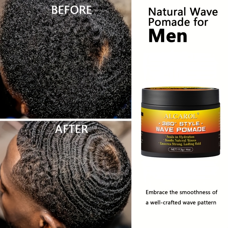 Men'S Wave Pomade 360 Wave Hair Instant Styling
