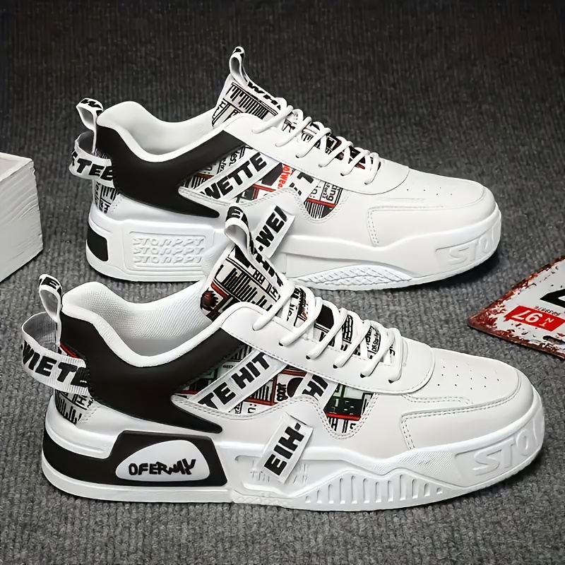 zapatillas casuales hombre blancas marrones caña Temu Ecuador