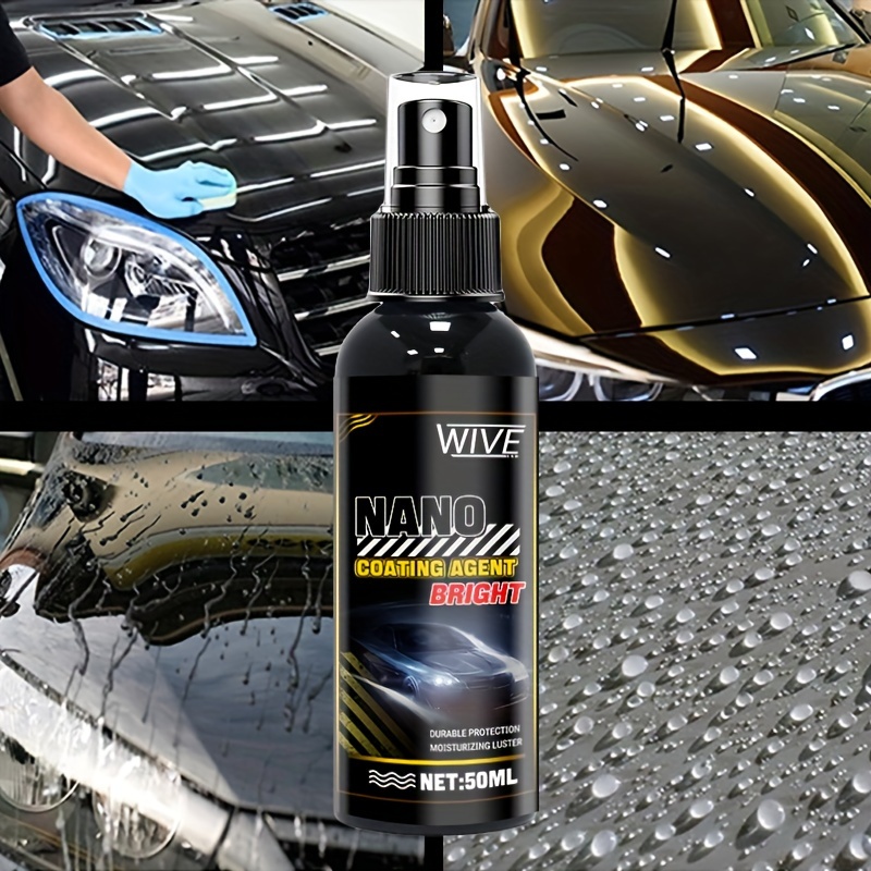 

lustrous Shield" Quick Shine Car Paint Spray - Nano Coating & Crystal Plating, Scratch Resistant Brightening Formula