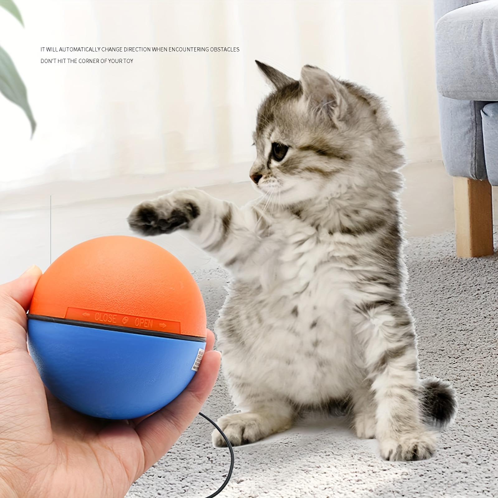 

Toy - , Interactive Cat Toy , Dog , Rotating Cat Led , Activated Toy, Lighted Pup