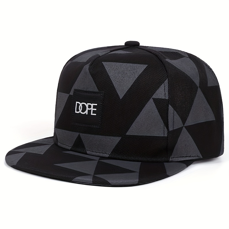TEMU Geometric Print Snapback Cap - Urban Gift Streetwear & Skate Lovers