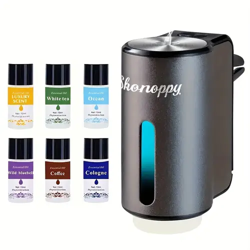 6 0 34 french perfume lasts car air freshener diffuser adjustable levels portable waterless car with different essential oils