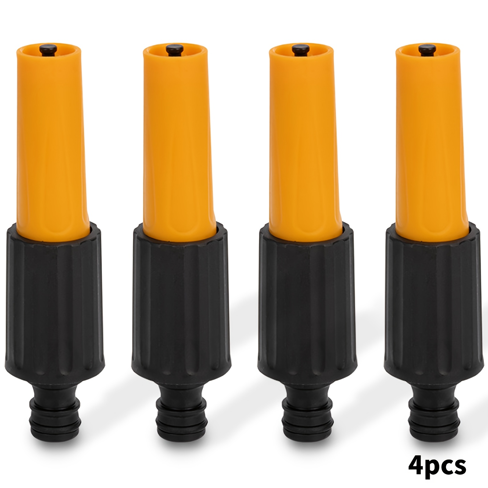 4pcs Hose Nozzle Set, Hose Pipe Nozzle, Garden Hose Nozzle And Spray Gun, Garden Hose Gun With Adjustable Water Flow, For Watering Plants, Lawns, Gardens, Car Washing, And Pet Showering