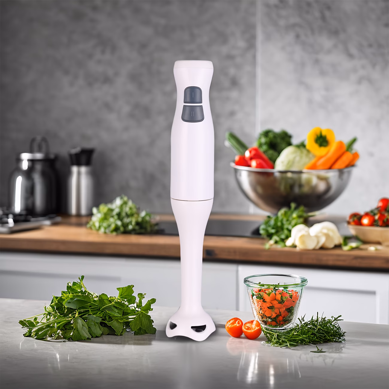 WanT Electric Immersion Hand Blender, Mixer, Chopper, Powerful 180...