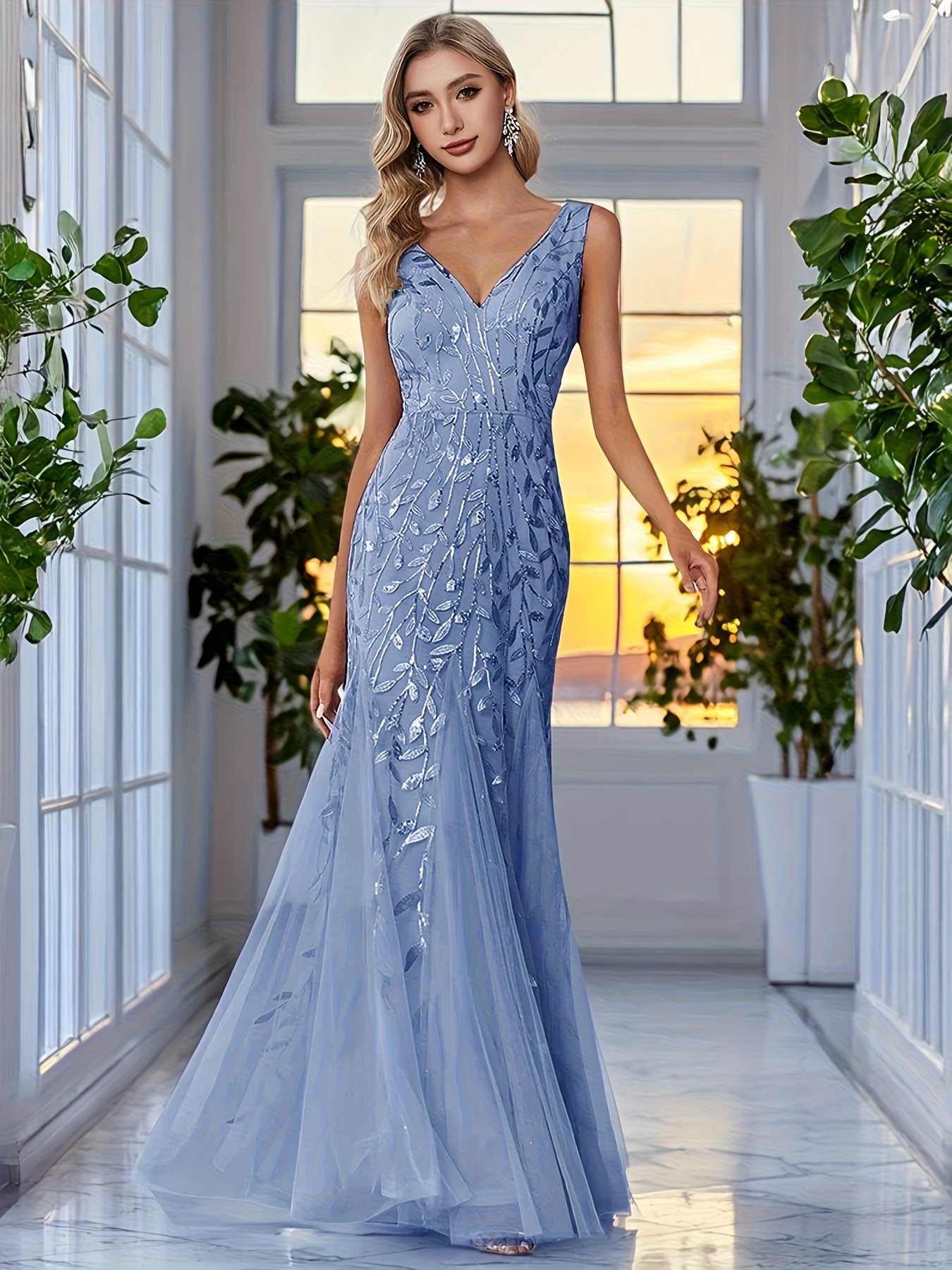 lace fishtail dress - Norway