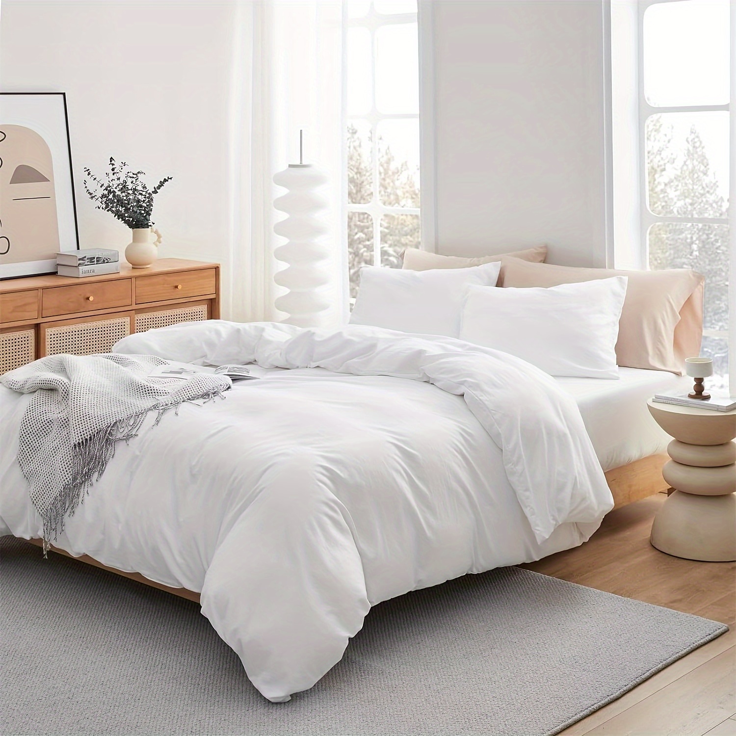 

Lightweight And Breathable Duvet Piece Set. Ultra Bedding Set, Washable, Soft And , Suitable For Bedrooms And Guest Rooms, Used Round ()