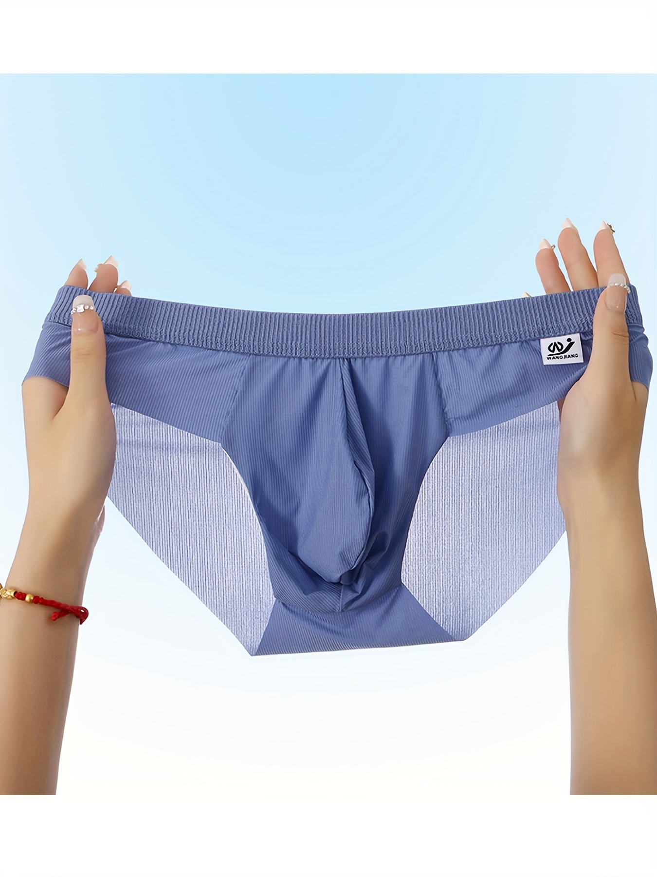 Heren Ultra-* Koelende Slips Naadloos, Ademend Sneldrogend met U-Convex  Zakontwerp voor