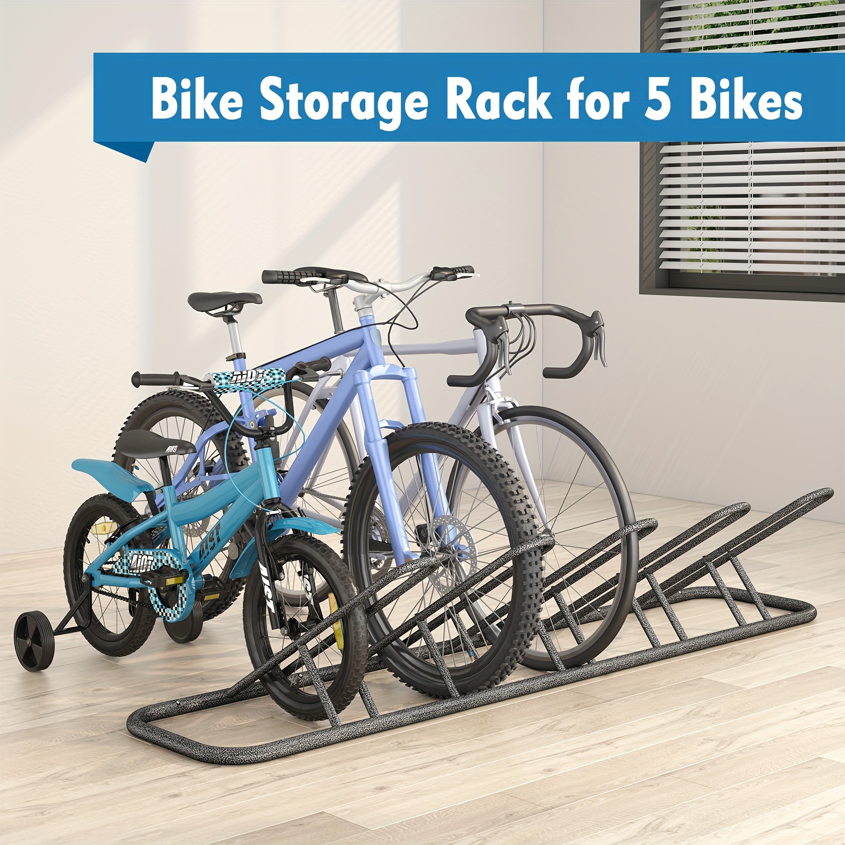 

Mr 5 Bicycle Floor -floor Parking Racks Are Used For Bicycle Wheels/tires, Indoor/outdoor Vehicle Storage, Hammer Decorative Surface