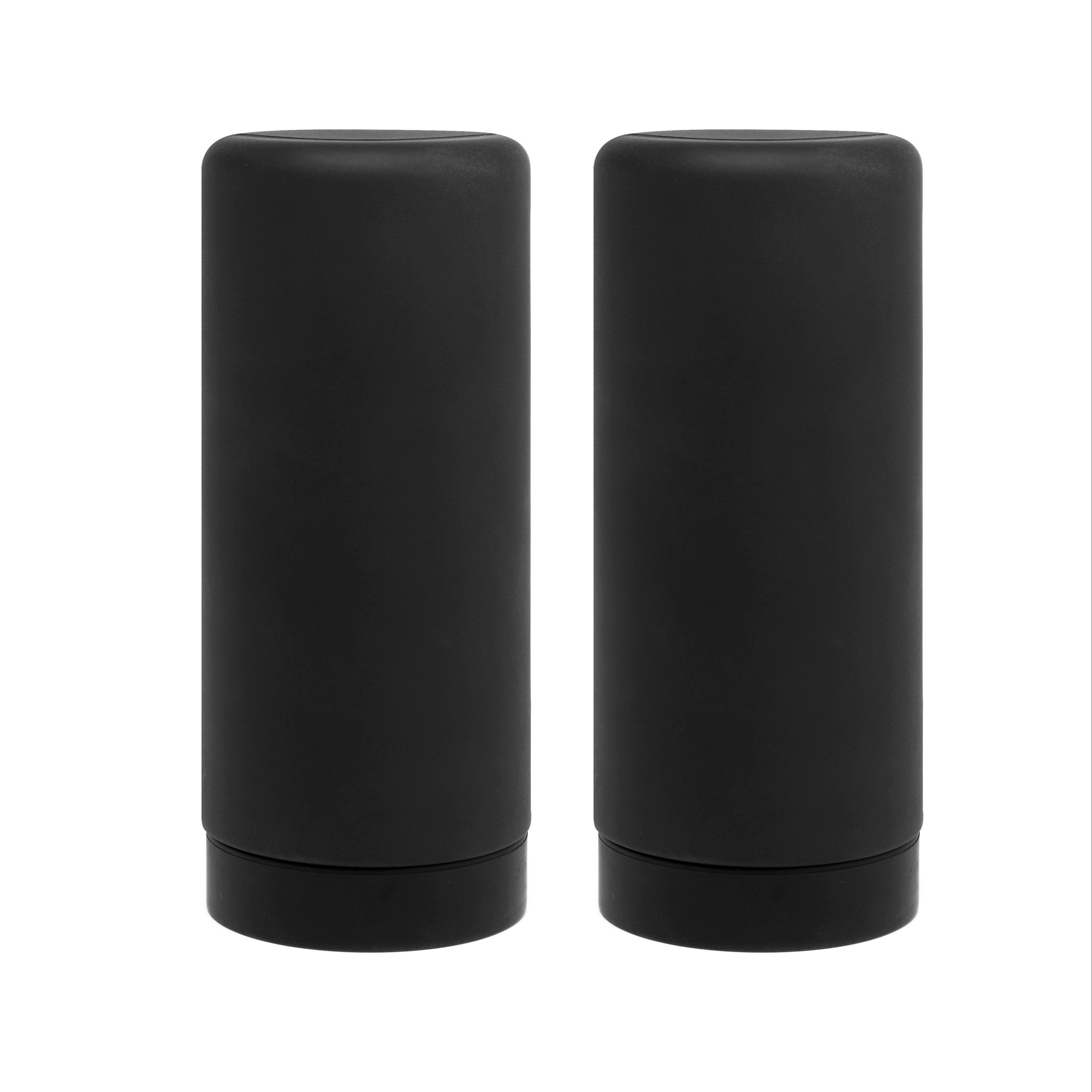 

2pcs 8.5oz Silicone Soap Dispensers, Portable Squeezable Containers For Dishwashing Liquid, Lotion, Shampoo & More, High-quality & , Black, Kitchen, Bathroom & Office Use, Dish Soap Dispenser