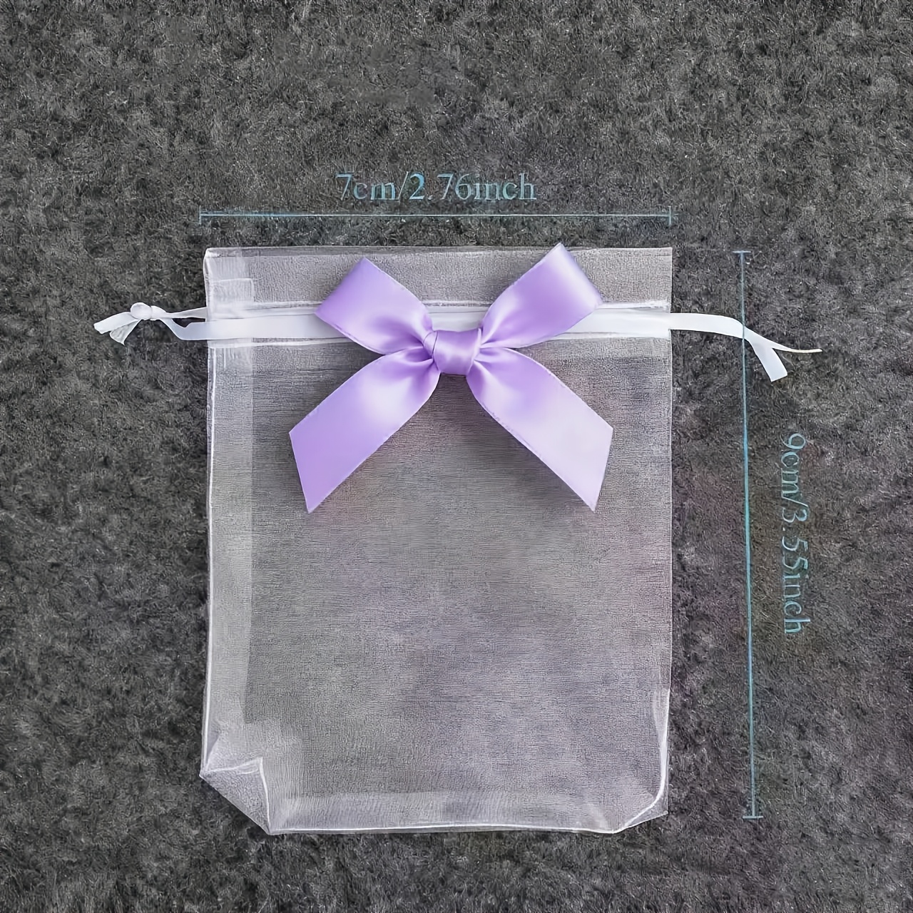 TEMU 20 pezzi Sacchetti organza trasparenti con , disponibili in pi羅 colori per gioielli, feste, cosmetici, caramelle, regali, sacchetti per gioielli