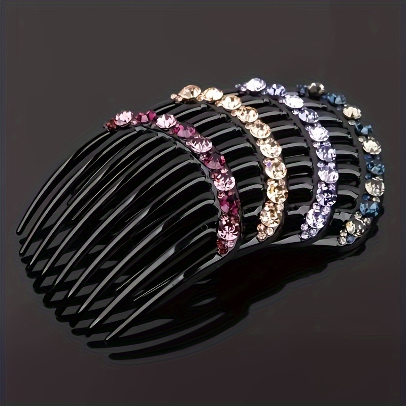 

Elegant Hair Comb - Chic Hollow-out Design, Plastic, Teens & Women