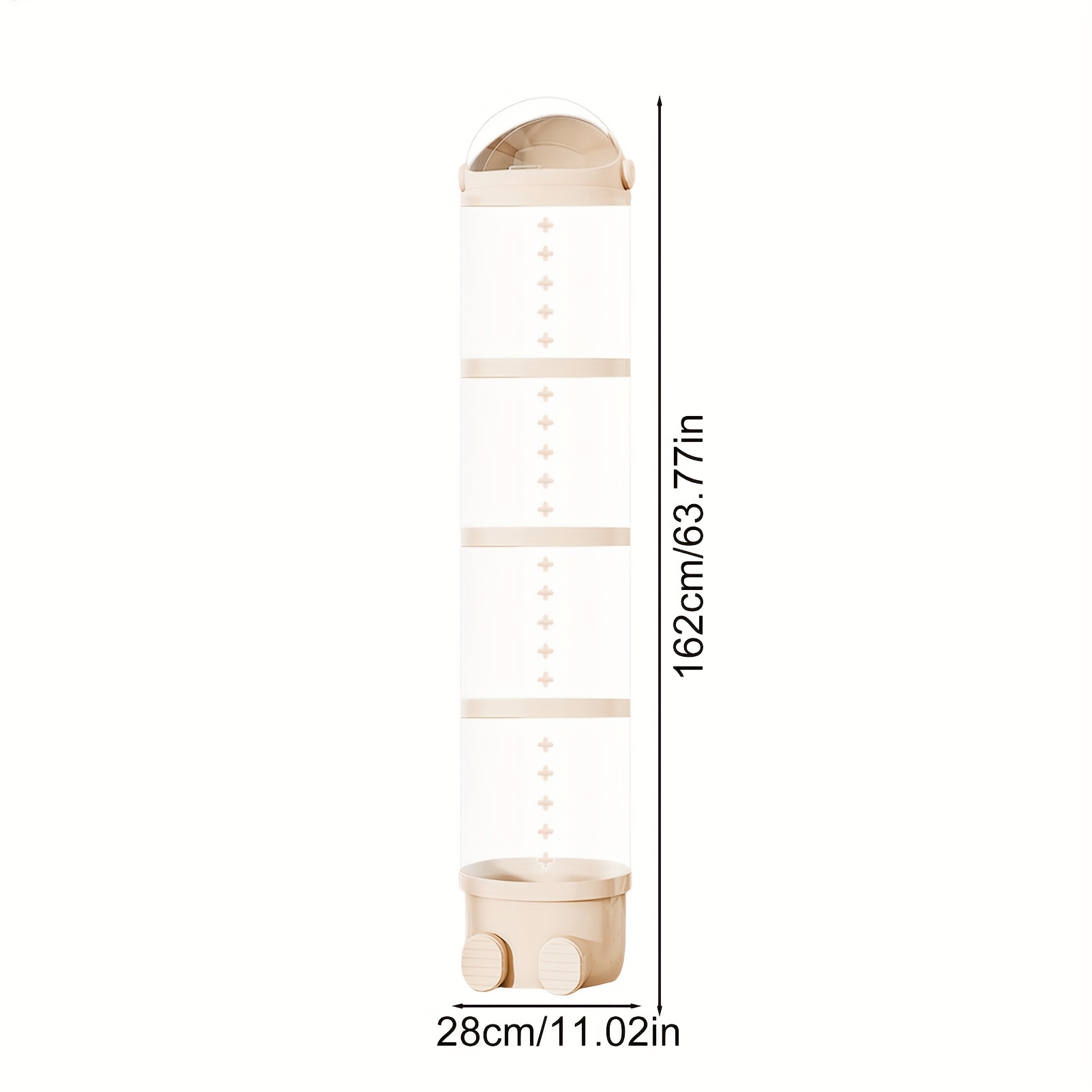 TEMU Runde Puppen Aufbewahrungsbox aus Kunststoff - Höhe 162 cm, Multifunktionale Spielzeugbox, Ideal zur Aufbewahrung von Plüschtiere, Tragbares