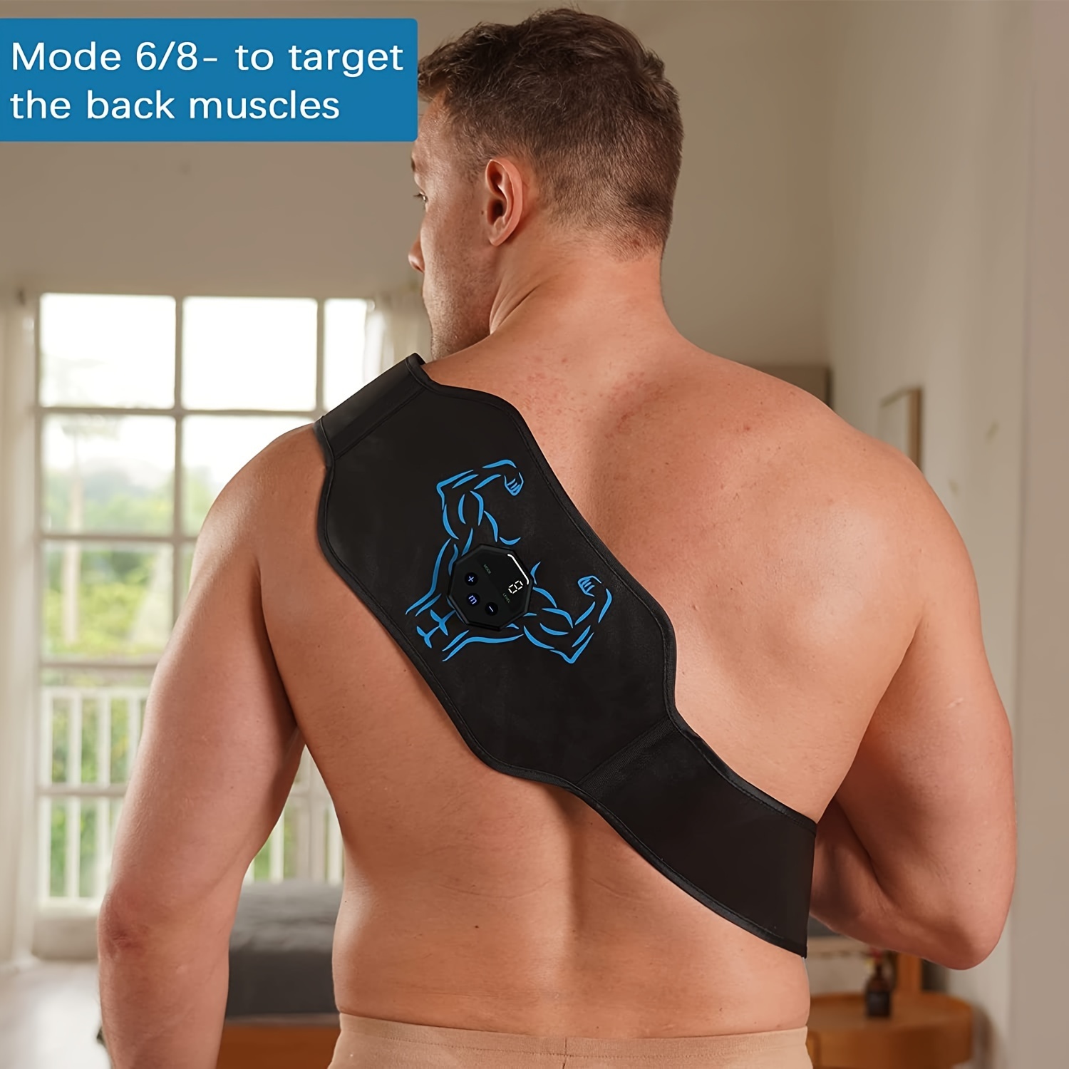 1pc electric abdominal muscles stimulator usb charging portable abdominal muscle trainer for muscle shaping and exercise details 4