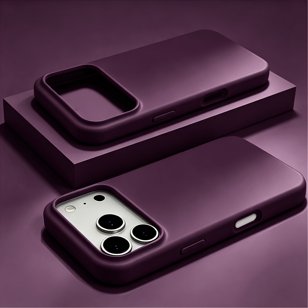 TEMU Phone Case: Liquid Smooth Matte Color Case For Iphone 18 17 Pro Max Phone Case, Cute Thin Slim Grip Soft Cover For Women Men For Iphone 16 15 14