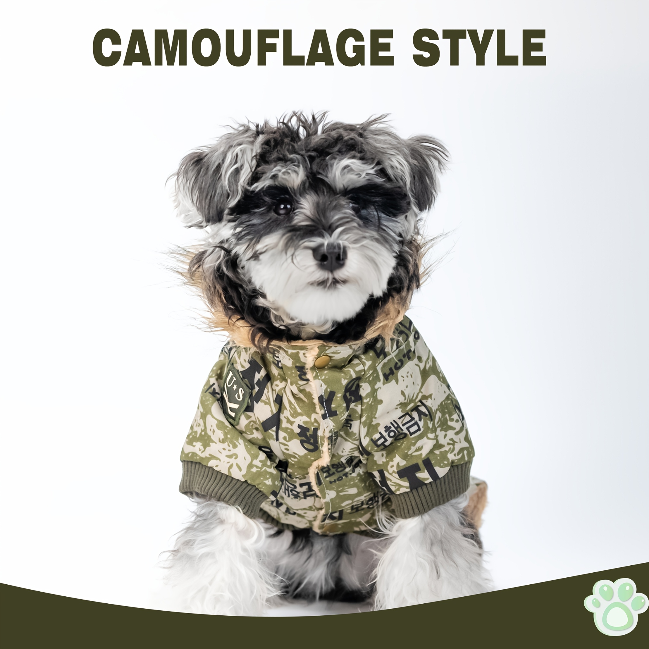Chaqueta Ropa Para Perros Con Pantalon Abrigo De Camuflaje Para