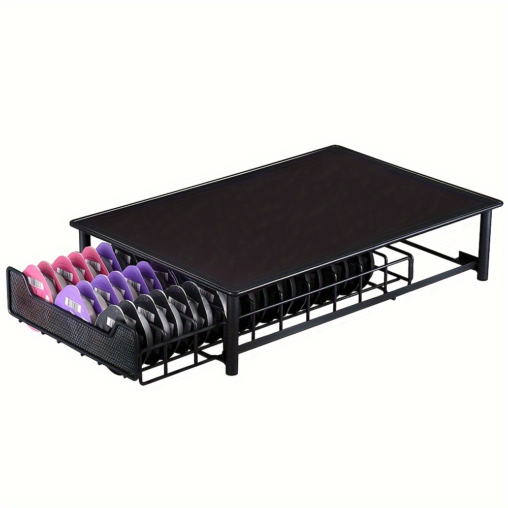 TEMU Drawer For Coffee Capsules, 60 Storage Drawers, Pod Door, Coffee Machine Storage Drawer With Pod Organizer, Coffee Machine Stand - Model