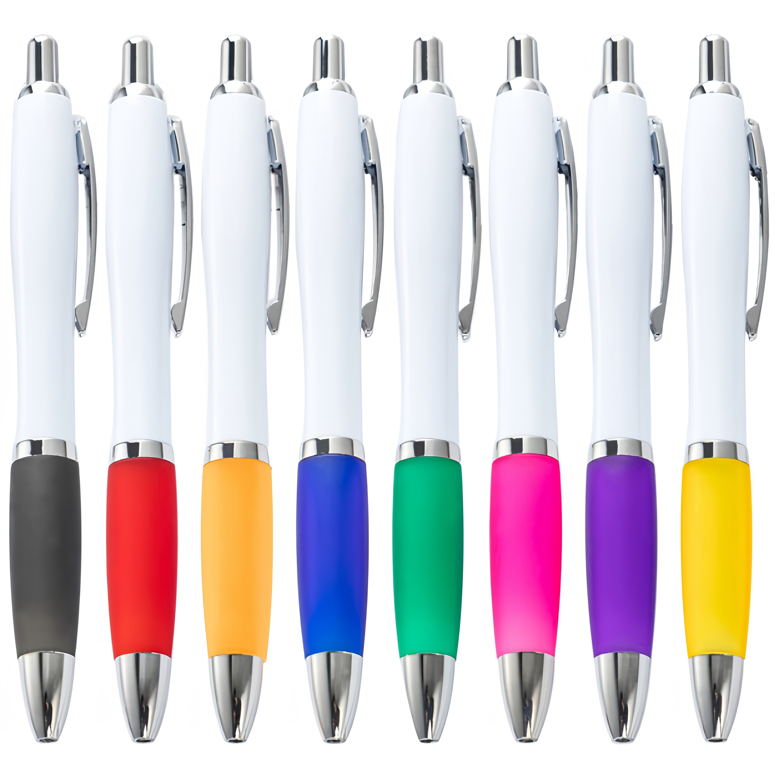 Image of 8 Ballpoint Pen Sets, High Quality, Anti Slip, Easy And Soft Writing, Stretchable Ballpoint Pen Blue Writing