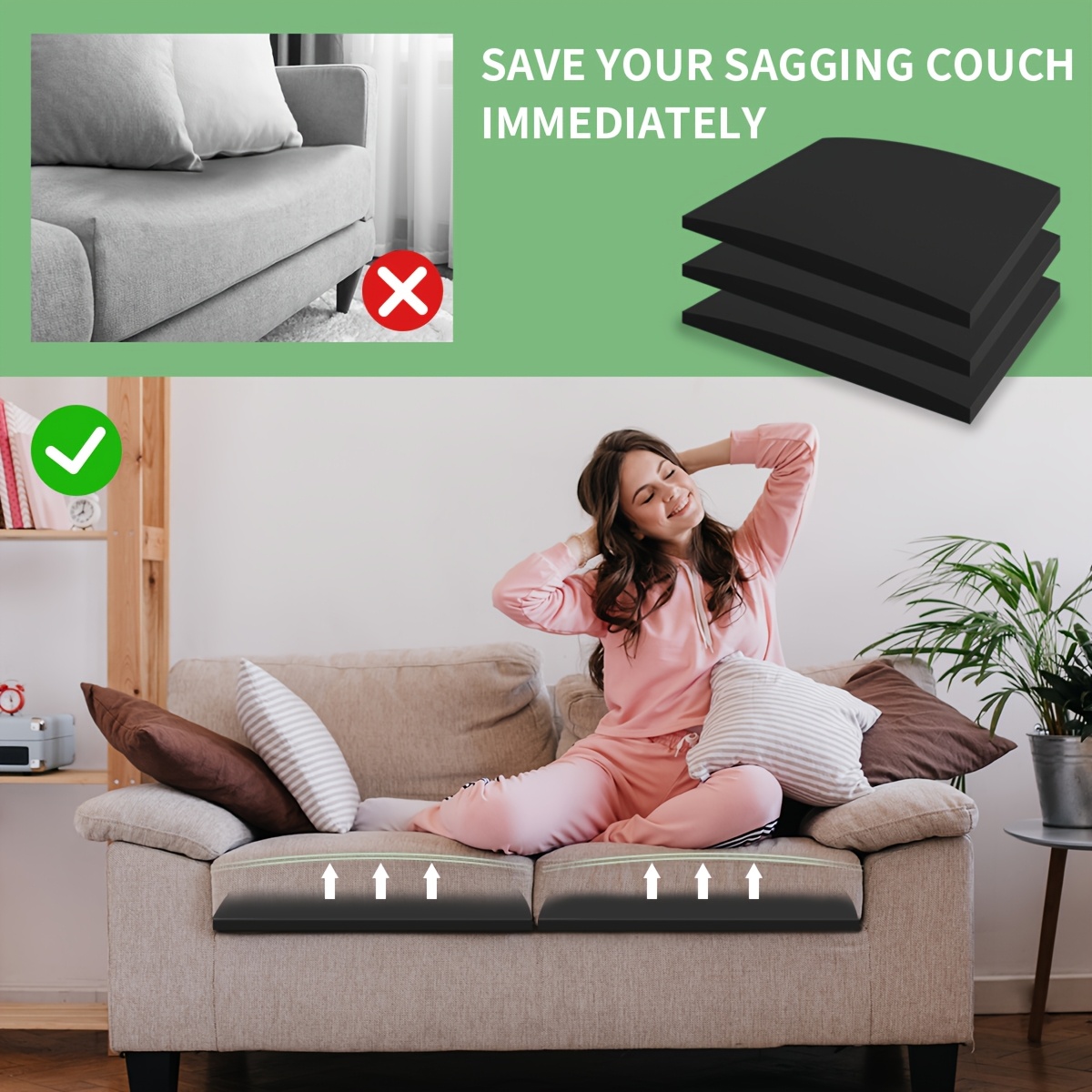 high density pu foam sofa cushion support inserts elastic Temu