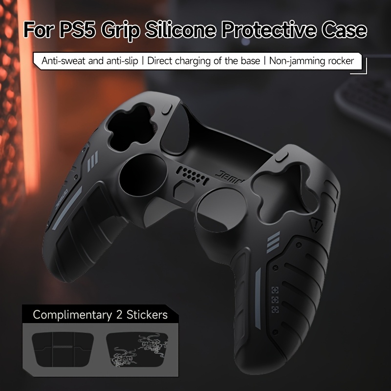 

Étui de en Silicone pour PS5 avec Capuchons de Prise en Main - Léger, pour Accessoires de Manette PlayStation 5