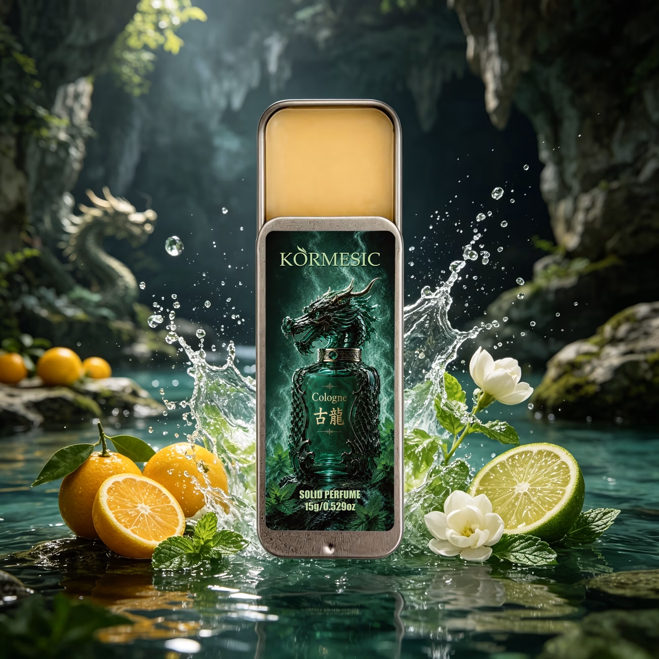 eastern eau de toilette concentrate unisex 15g alcohol free long lasting fragrance with citrus jasmine mint and musk notes enhances charm and compact and portable for ups Product details 3