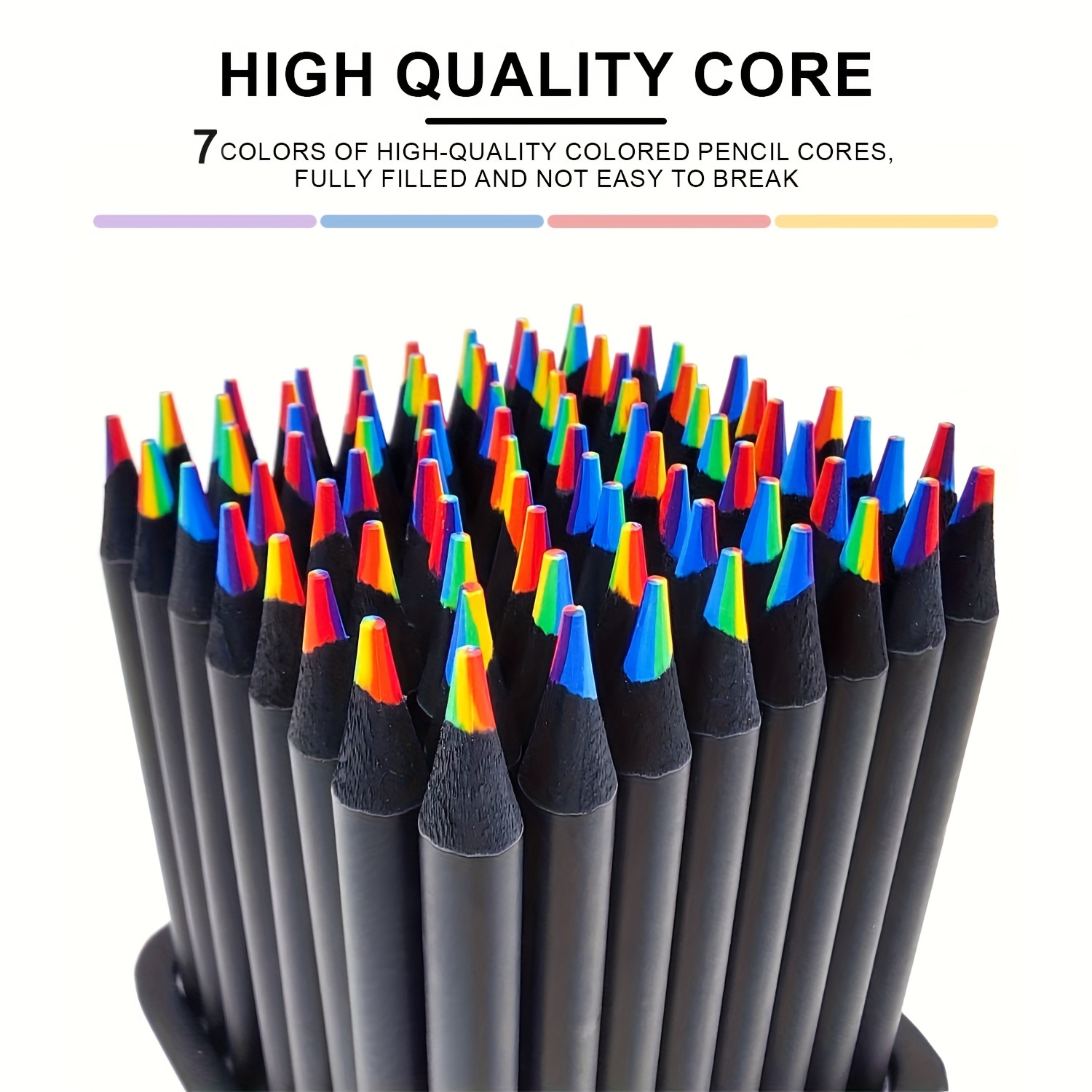 

36 Pcs/ Colored Pencils -7 , 1 , Fordrawing, Doodlingsketching, , Dly - High Quality Mid-pointdrawing Tool Nosharpening