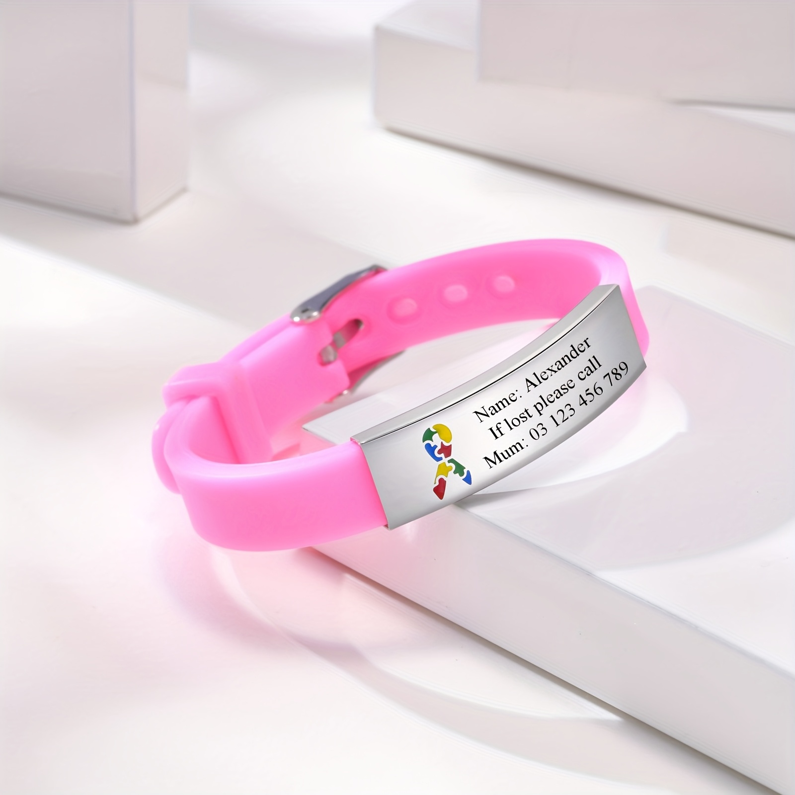 TEMU Customize Personalized Emergency Bracelets With Special Id Tags For Allergies And Other Emergency Information. Lovely Bracelets Are Suitable For