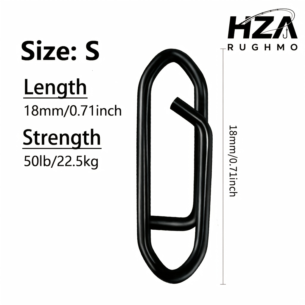 TEMU 40pz Moschettoni da Pesca a Sgancio , Clip per Esche a Cambio Power Snaps, Attrezzatura da Pesca Tattica per Carichi Pesanti