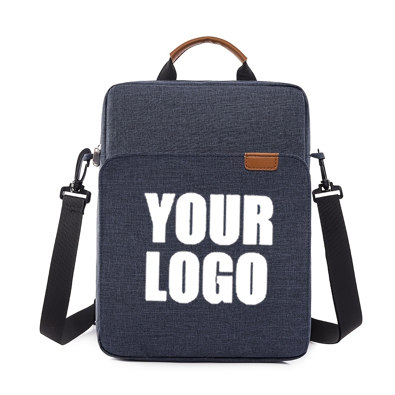 TEMU Customizable Product: Large-capacity Vertical Tablet Bag With Shoulder Strap, Messenger Bag. Customizable Patterns, Logos, And Text. Men's And