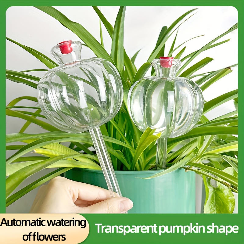 

Pumpkin-shaped Self-watering Devices, 4/8 Piece - Automatic Drip Irrigation For Home & Garden, Ideal For Succulents & Plants, Durable Plastic