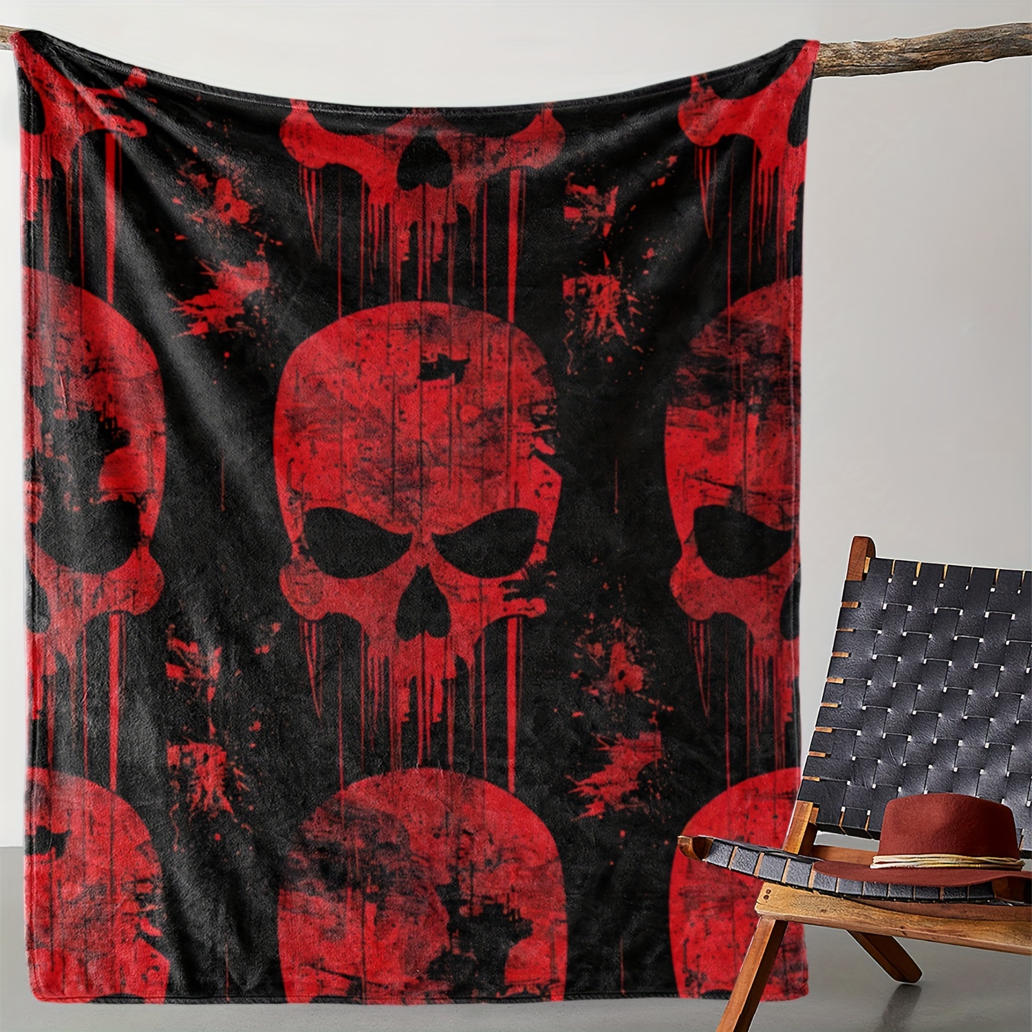 

Printed Fleece Blanket: Warm, Comfortable, And Soft For Sofa, Bed, Car, Office, Camping, Travel - Suitable For All