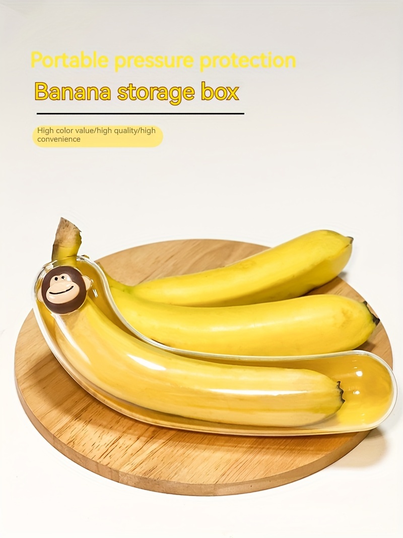 banana storage box plastic fresh keeping container with cover for fruit preservation no electricity required banana shaped design for   and   oxidation details 0