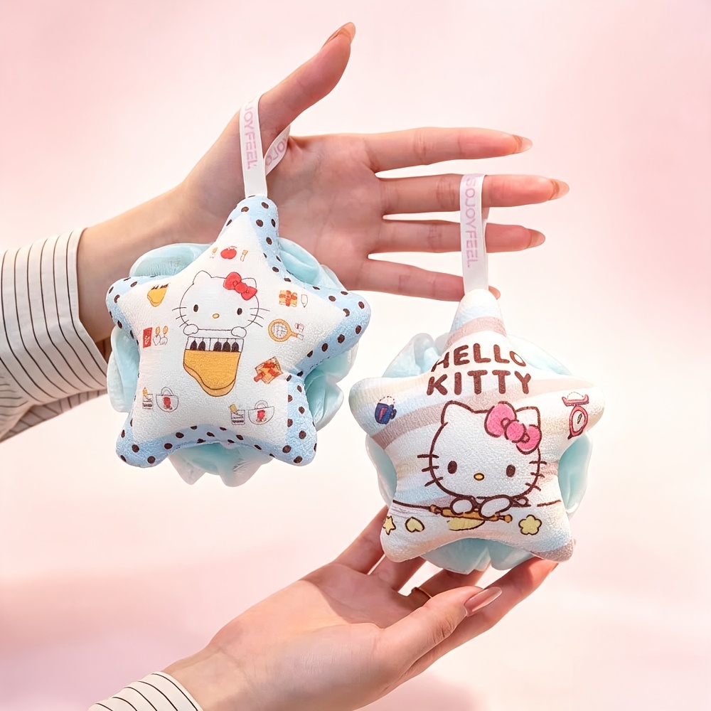 Super Cute Cartoon Star Non-Scattering Bath Ball, Soft Bath Flower