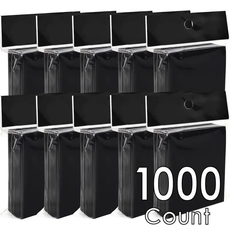 1000 Black Card Sleeves, Matte Card Sleeves, Card Protection Sleeves, And Trading Card Sleeves Suitable for TCG, Baseball Cards, Sports Cards, And Game Cards 1000 Black Card Sleeves, Matte Card Sleeves, Card Protection Sleeves, And Trading Card Sleeves Suitable for TCG, Baseball Cards, Sports Cards, And Game Cards