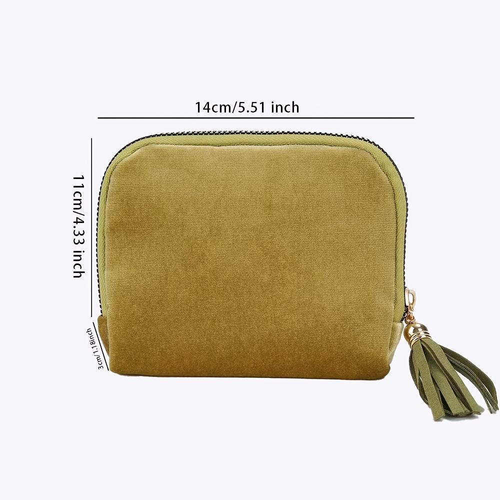 Jewelry Gift Bag with Velvet Storage Box, Tassel Zipper