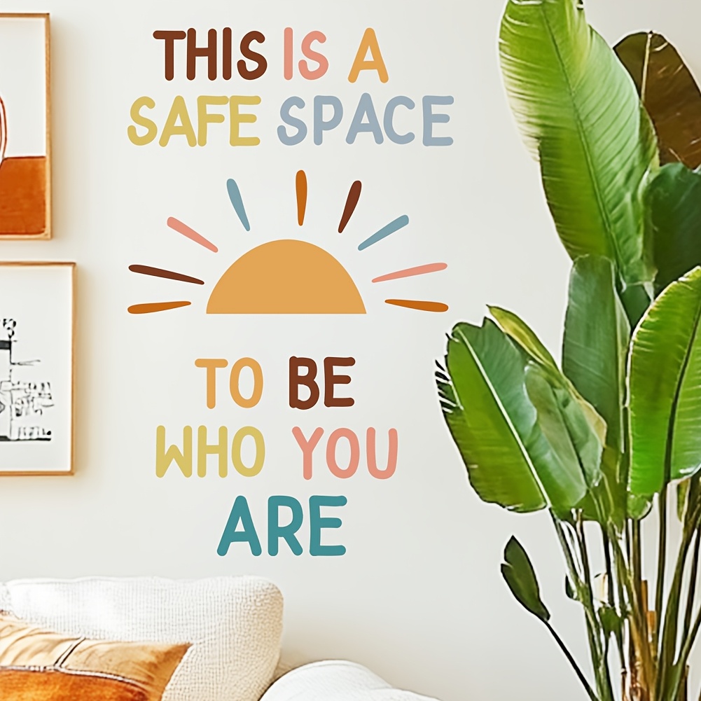 Cartoon English Decorative Wall Stickers Are Suitable For , Classrooms, Bedrooms, Headboards, Living Rooms, And Beautifying Decorative Wall Stickers