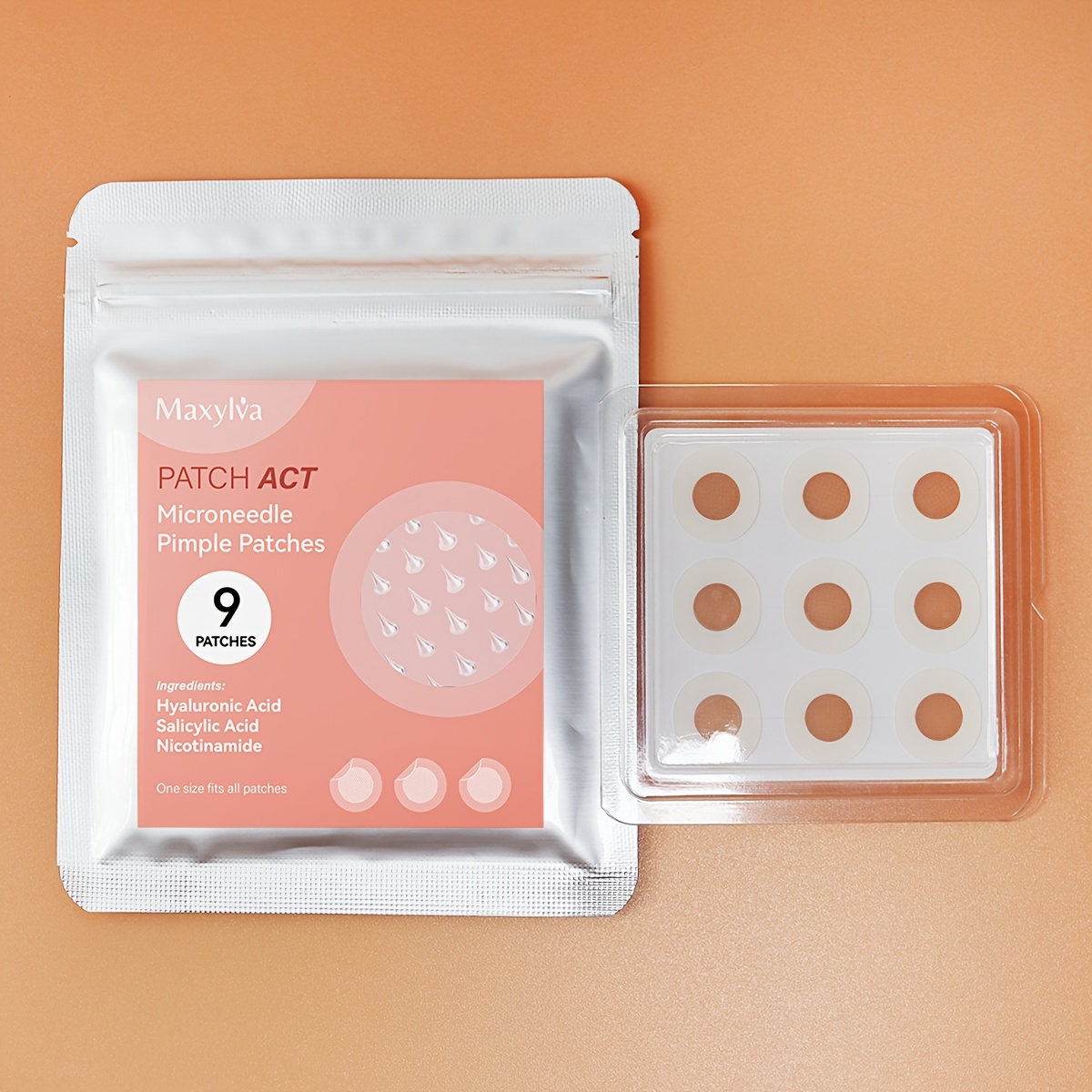 Image of Deep Blemish Microdarts (9 ) - 0.28mm Microneedle Pimple Patches For Face - Salicylic Acid, Niacinamide, Hyaluronic Acid, Oil For Skin Care & Beauty