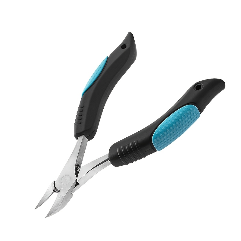 Image of Professional Stainless Steel Nail Clippers, Suitable For Thick Toenails And Ingrown Toenails - Sharp With Nail File, Ergonomic Black Handle, Men's And Women's Foot Care Tool