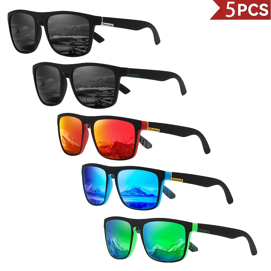 

Hindfield 5-pack Polarized Sports Glasses For , Polycarbonate Frame, Tac Lens, Ideal For Hiking & Fishing - Fashion Eyewear