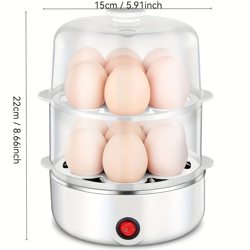 Double-layer Egg Steamer, Multi-functional Small Egg Steamer Pot, Stainless Steel Mini Breakfast Machine, Suitable for Use At Home And Dormitory, Essential Items for Student Dormitories, Back to School, Thanksgiving Gifts, Holiday Gifts