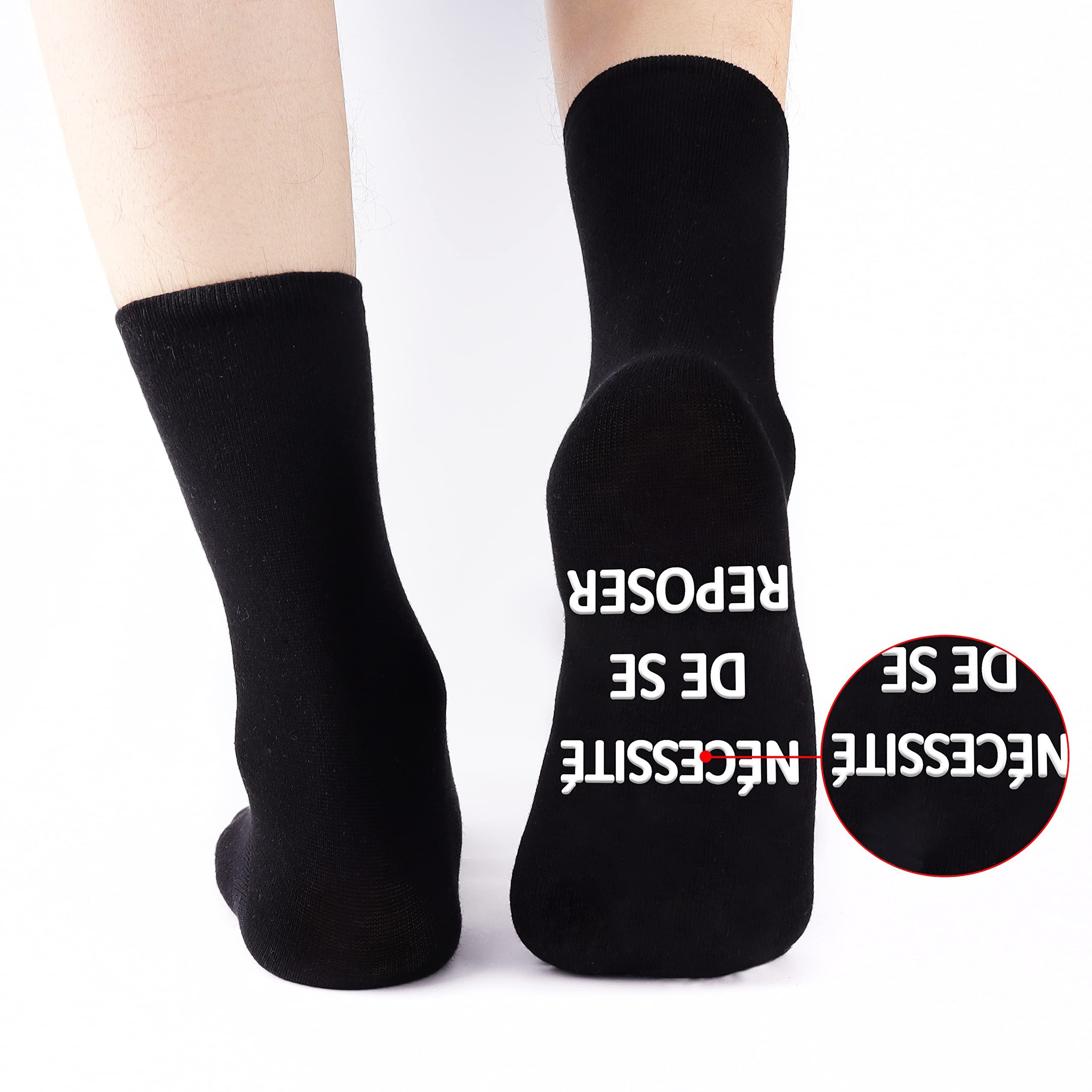 Chaussettes Humoristiques Coton - Messages Drôles, Unisexe, Cadeau Parfait Pour Fête Des Pères Ou Noël