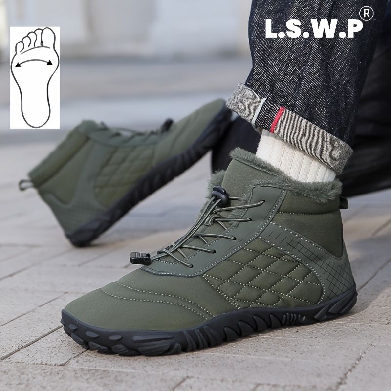 Men's Wide-Fit Snow Boots, Comfortable and Stylish